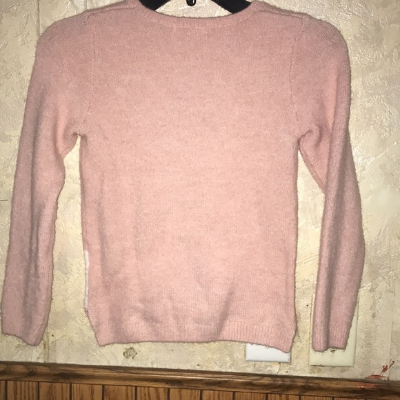 Soft pink H&M Reindeer sweater￼ (6x-7) - Picture 3 of 8